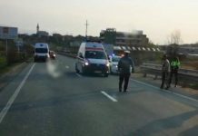 AZI DIMINEAŢĂ PE DN 1C: Accident rutier, cu rănirea unui biciclist şi cu îngreunarea traficului (FOTO, VIDEO)