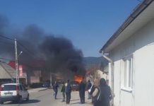FOC ÎN BAIA BORȘA: O mașină a fost mistuită de flăcări pe șosea (foto/video)