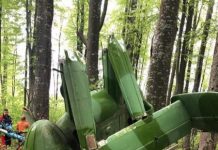 VIDEO – ACCIDENT AVIATIC: Un elicopter rusesc s-a prăbuşit la Săpânţa. Pilotul a decedat (galerie foto şocantă)