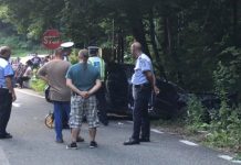 FOTO/VIDEO – TRAGEDIE PE DN18: Tatăl a murit sub privirile copiilor încarcerați (actualizare)