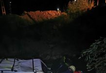 ACCIDENT BORȘA: A ajuns cu mașina în râul Cisla, lângă sediul Poliției. Două persoane rănite (galerie foto)