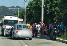 ÎNCĂ UNUL: Motociclist rănit de o șoferiță pe Eminescu din Baia Mare (galerie foto)