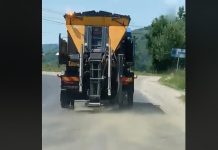 VINE IARNA LA TG. LĂPUȘ: Sălărițele au ieșit pe DN18B. Explicația – dressing cu piatră spartă (foto/video)