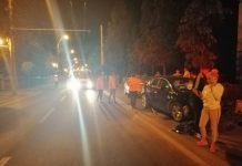 ACCIDENT LÂNGĂ POLIȚIE: Două mașini praf, o persoană rănită (foto/video – ACTUALIZARE)