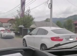 BATĂ-L VINA DE FERARI!!! L-A LĂSAT ÎN DRUM. Patrick din Certeze și nașul Vasilică Ceterașu pe ”josuc” PE DN18 prin Vadu Izei (foto/video)