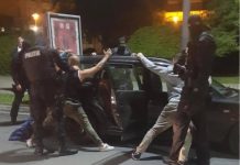 Poliţiştii rutieri în acţiune! Zălăuan prins cu ajutorul mascaților după ce a fugit de poliție (foto)