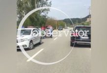 VIDEO CAMERE DE SUPRAVEGHERE: VEZI CUM A LOVIT MAȘINA POLIȚIEI ÎN TIMPUL URMĂRIRII NEBUNE DE PE DN1C BAIA MARE – DEJ
