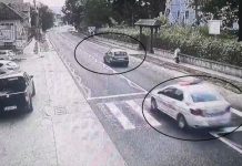 SĂBIȘA: A FUGIT DE POLIȚIE – Șofer blocat în trafic și încătușat după o urmărire ca-n filme