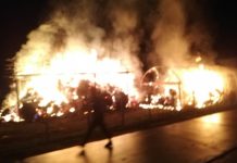 EXCLUSIV: Piromanul din Țara Chioarului revine? Depozit de cereale incendiat azinoapte la Mireșu Mare (galerie foto)