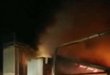 FOTO / VIDEO EXCLUSIV: Incendiu violent la o fabrică de prelucrare a lemnului din Târgu Lăpuș (ACTUALIZARE)