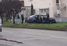 RUTIERE MATINALE ÎN BAIA MARE – Țeavă fisurată în spatele căminelor de la Litere, după ce un șofer a izbit-o cu mașina. Impact auto și pe strada Luminișului (FOTO)