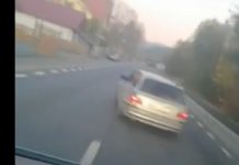 JUNGLA DIN TRAFIC: FOTO/VIDEO EXCLUSIV – Șoferul unui BMW și-a bătut joc de un alt participant la trafic