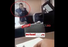 FĂRCAŞA / VIDEO – ACTUALIZARE: Polițist, filmat în timp ce fumează în sediul Poliției. Ce spun reprezentanții IPJ Maramureș
