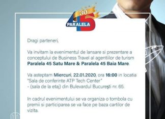 PARALELA 45: EVENIMENT ÎN BAIA MARE – Călătoriile de afaceri, soluții inteligente pentru companiile din Transilvania
