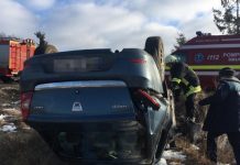 GALERIE FOTO – Accident cu victimă încarcerată în Cavnic, în apropierea pârtiilor de ski (ACTUALIZARE)