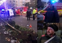 VESTE TRAGICĂ – A murit taximetristul care s-a răsturnat cu mașina în fața primăriei din Baia Mare