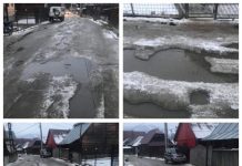EXCLUSIV: POIENILE DE SUB MUNTE – La 200 m de Primărie, drumul Bisericii este necurățat de două săptămâni. Sute de oamenii își distrug mașinile (FOTO/VIDEO)