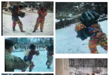 EXCLUSIV: CRĂCIUNUL PE RIT VECHI – La Crasna Vișeului, colindătorii caută țigări de contrabandă, ucrainene (VIDEO PARODIE LOCALNICI ÎN CURTEA BISERICII)