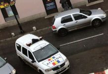 SIGHET: FOTO – Noi suntem de la rutieră, vă amendăm pe toți, noi parcăm oriunde, așa că ciocu` mic!