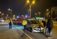 Galerie foto/video: Pieton băut lovit de un taxi în zona Semilună din Baia Mare