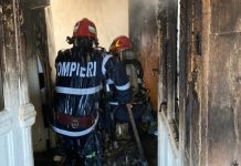 ULTIMĂ ORĂ: Două persoane intoxicate cu fum într-un incendiu la SIGHET (GALERIE FOTO)
