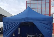 ACUM ÎN PTF PETEA: S-au instalat corturi pentru trierea românilor care vin din Italia (FOTO CITITORI)