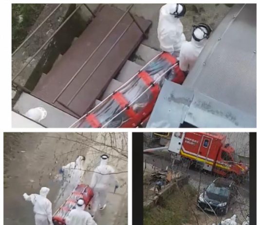 ACTUALIZARE – FOTO/VIDEO EXCLUSIV – PANICĂ LA ȘOMCUTA MARE: Pacientă dusă cu izoleta la Spitalul de Boli Infecțioase. Este soția unui polițist și ar fi putut intra în contact cu suspecți la banca din oraș