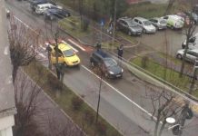 FOTO – Pieton accidentat pe zebră pe strada Victoriei din Baia Mare