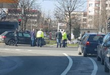 ACCIDENT: Impact violent între două mașini în zona Meda din Baia Mare (FOTO)