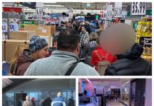 FOTO: Cozi interminabile la supermarketurile din Baia Mare! Autoritățile fac un apel la calm