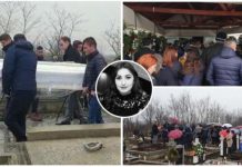 FOTO/VIDEO. Carmen, sătmăreanca ucisă cu sânge rece, condusă pe ultimul drum de sute de persoane