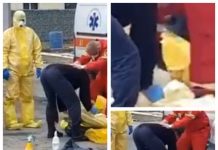 EXCLUSIV VIDEO / ACTUALIZARE: Procedează corect? Dezinfecția autospecialei SMURD în curtea Ambulanței Maramureș. Ce spune ISU Maramureş