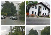 VIDEO EXCLUSIV – GALERIE FOTO: A distrus cu mașina un gard la Borșa, apoi a fugit de la fața locului