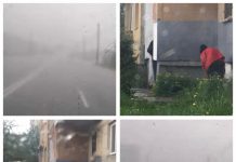 FOTO/VIDEO CITITORI: 1 mai 2020 – Furtună peste Baia Mare. Ploaia ”acoperirea perfectă” pentru gratarul de la colțul blocului