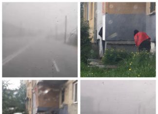 FOTO/VIDEO CITITORI: 1 mai 2020 – Furtună peste Baia Mare. Ploaia ”acoperirea perfectă” pentru gratarul de la colțul blocului
