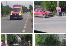 FOTO/VIDEO: Accident la intrare în Ilba. Două mașini s-au ciocnit