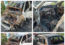 EXCLUSIV VIDEO – ATAC ÎN STIL MAFIOT: Mașina personală a șefului Poliției de Frontieră Vișeu de Sus incendiată cu cocktail Molotov la Moisei (ACTUALIZARE)