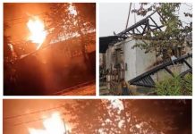 VIDEO/FOTO: Gospodăria unei mame văduve cu doi copii din Tăuții de Sus a ars ca o torță azi noapte