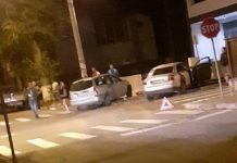 FOTO/VIDEO EXCLUSIV: Impact violent într-o intersecție de pe strada Mihai Eminescu din Sighet