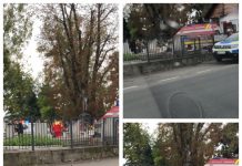 EXCLUSIV / GALERIE FOTO: Bătaie în cimitirul Horea din Baia Mare