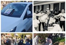 FOTO/VIDEO: Răpus de Covid, rapsodul sighetean Vasile Barani a fost condus pe ultimul drum de zeci de rude dar și sigheteni