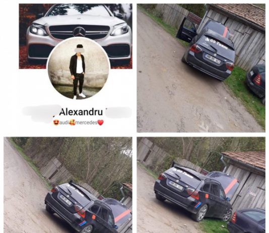 EXCLUSIV: Galerie foto – Un puștan ar fi furat un autoturism dintr-un service auto din Vișeu de Sus