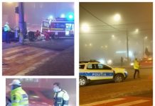 FOTO EXCLUSIV: Accident lângă Spitalul Județean Baia Mare. Pieton lovit pe trecere