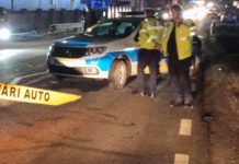 FOTO/VIDEO EXCLUSIV: Mașina poliției implicată în accident în Lăpușel. Polițistul vinovat a fost sancționat contravențional (actualizare)