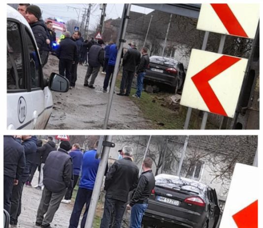 FOTO: S-a crezut ”Z(m)eu” pe DJ 193 prin Fărcașa. Șoferul era beat criță (actualizare)