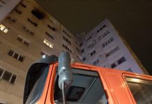 FOTO: Incendiu la un bloc de pe bd. Traian din Baia Mare. Mai multe persoane intoxicate cu fum (actualizare)