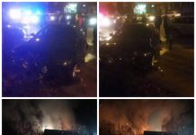 FOTO: ACCIDENT ÎN BAIA MARE, CASĂ ÎN FLĂCĂRI LA POIENILE DE SUB MUNTE