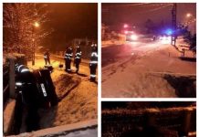 VIDEO, GALERIE FOTO: Pericol de explozie pe strada Victoriei. Ţeavă de gaz ruptă de o maşină. Derdeluș pe străzile din Baia Mare (actualizare)