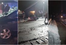 FOTO: DN18 Tăuții de Sus – Trei mașini distruse, răniți și o conductă de gaz spartă (ACTUALIZARE)