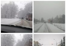 FOTO/VIDEO: HAOS PE ȘOSELELE JUDEȚULUI. BLOCAJ PE DN18B. CEL MAI RĂU SE CIRCULĂ PRIN BAIA MARE